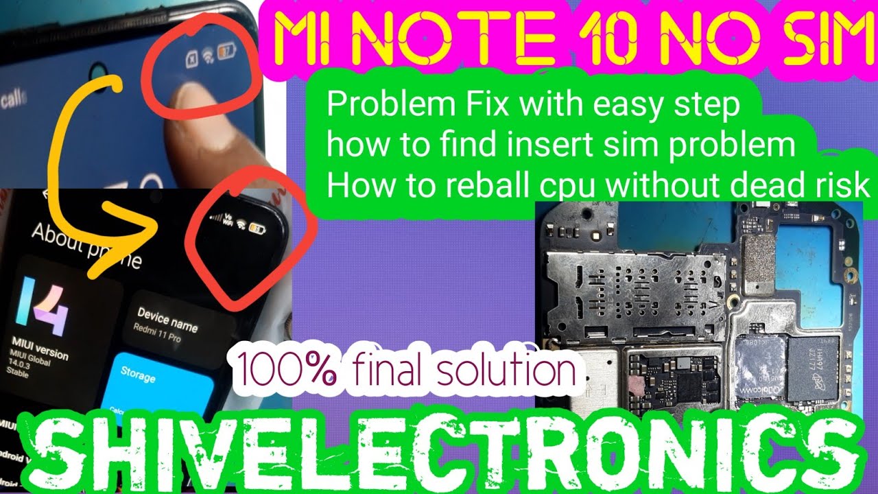 Mi Redmi Note Series No Sim Problem [ REDMI NOTE 10 ] No Network No Sim Emergency Calls Only