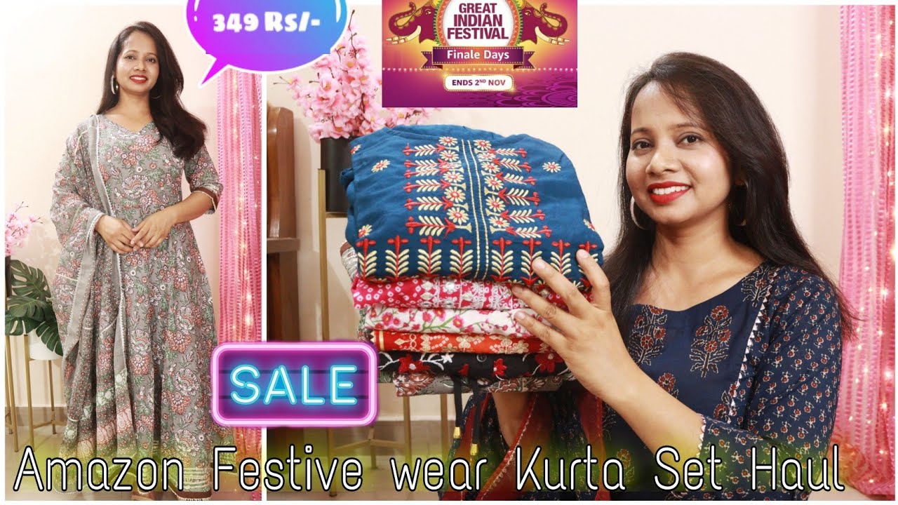 Amazon Kurta Set Haul | Amazon Festive Kurta Palazzo Dupatta Set Haul & Review | Ranjana R