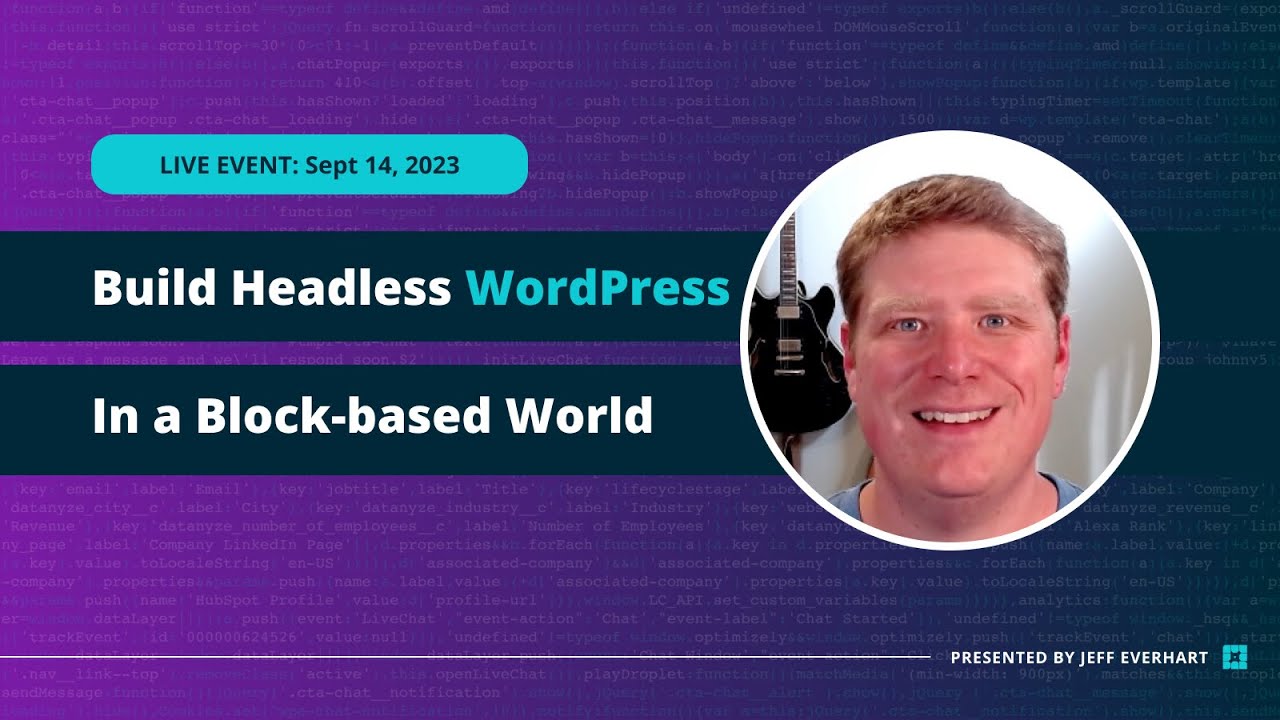 Разработка с помощью WordPress без заголовка в блочном мире