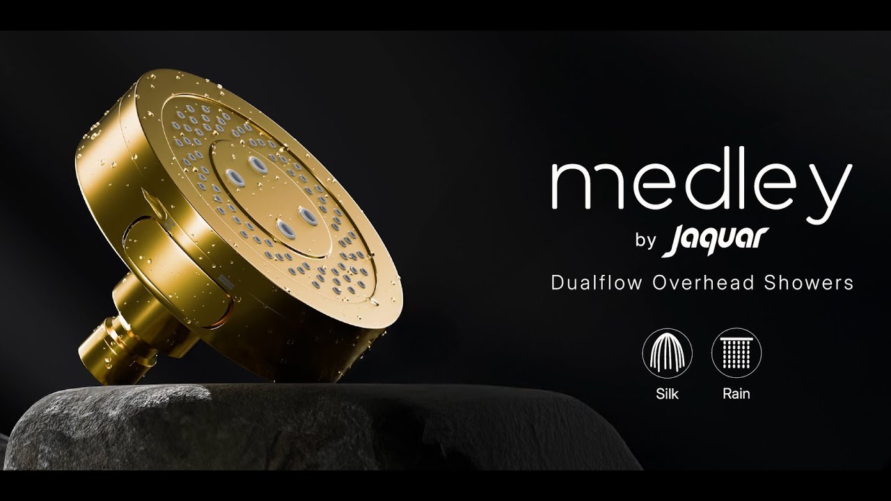 Introducing New Button Touch Dualflow Overhead Showers I Medley by  Jaquar