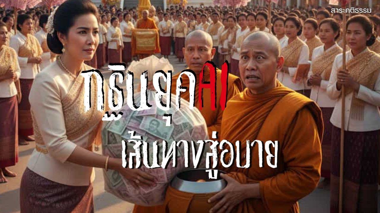 กฐินยุคAI เส้นทางสู่อบาย#ปักกลด #ai #พุทธะ #ดิจิทัลธรรมะ #พระป่า