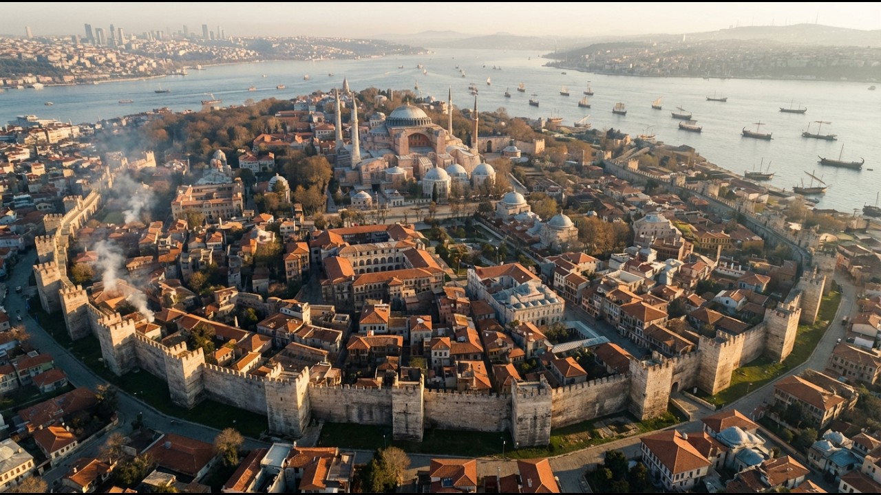 CONSTANTINOPLA EM 1453 — A Última Imagem Antes da Queda do Império Bizantino