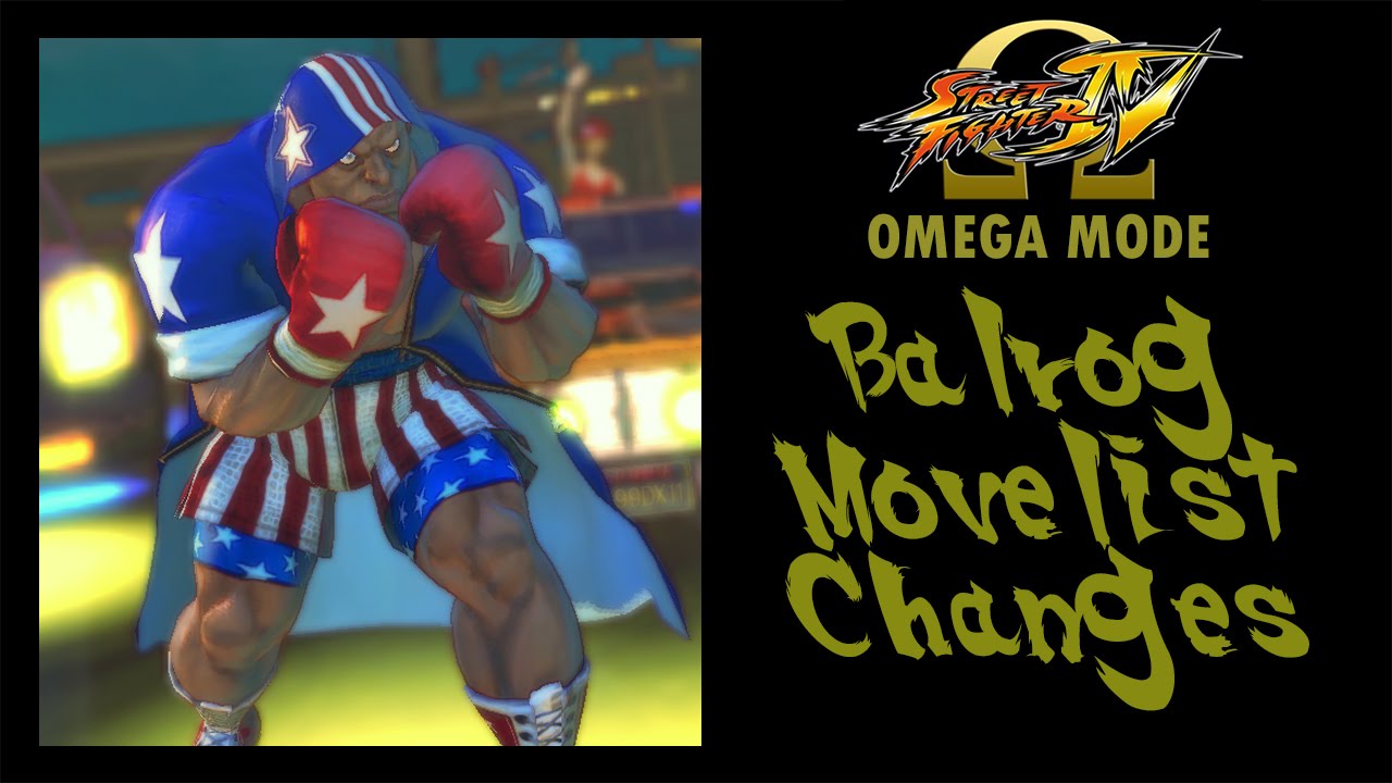 USFIV: Omega Mode - Balrog Move List Changes
