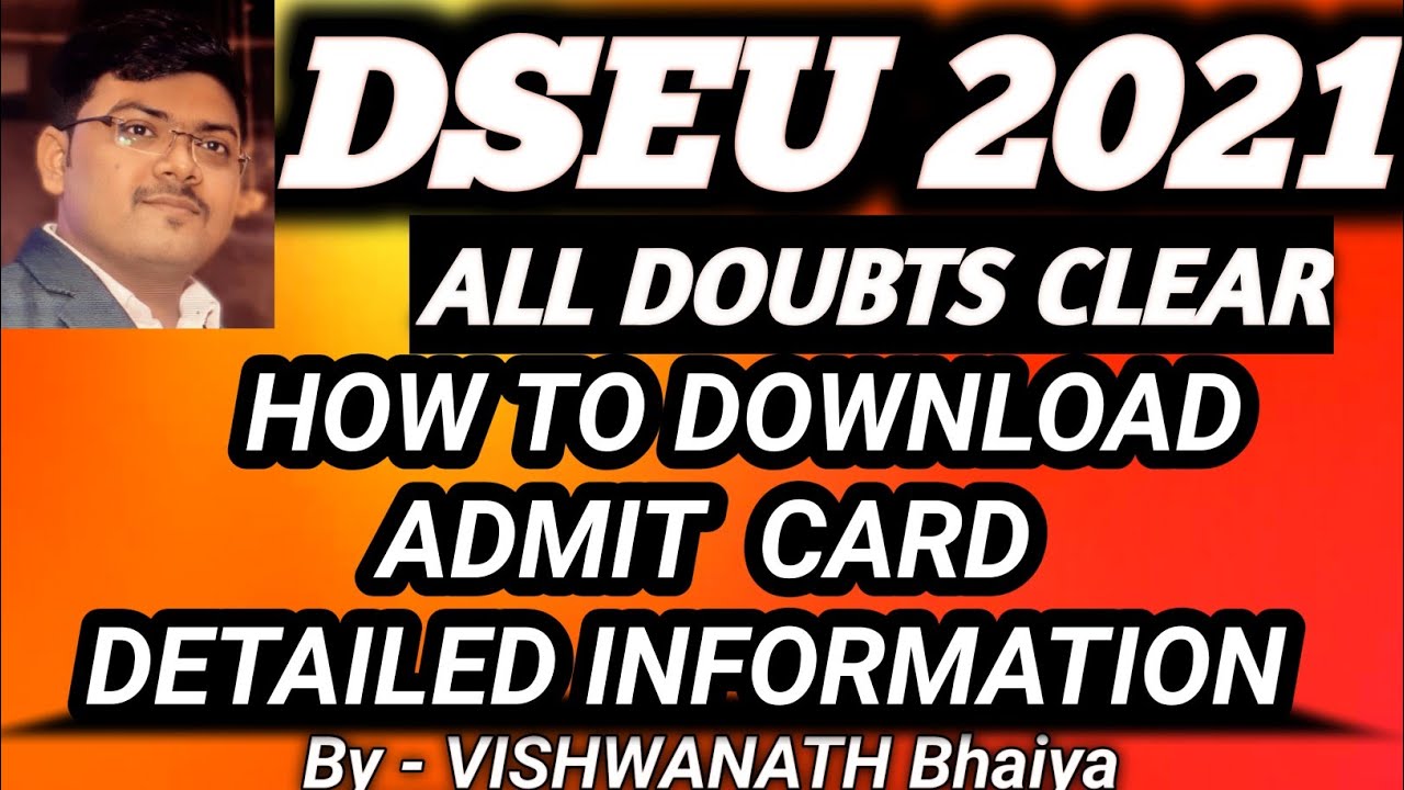 DSUE ADMIT CARD DOWNLOAD #DSEU ADMIT KAISE DOWNLOAD KREIN