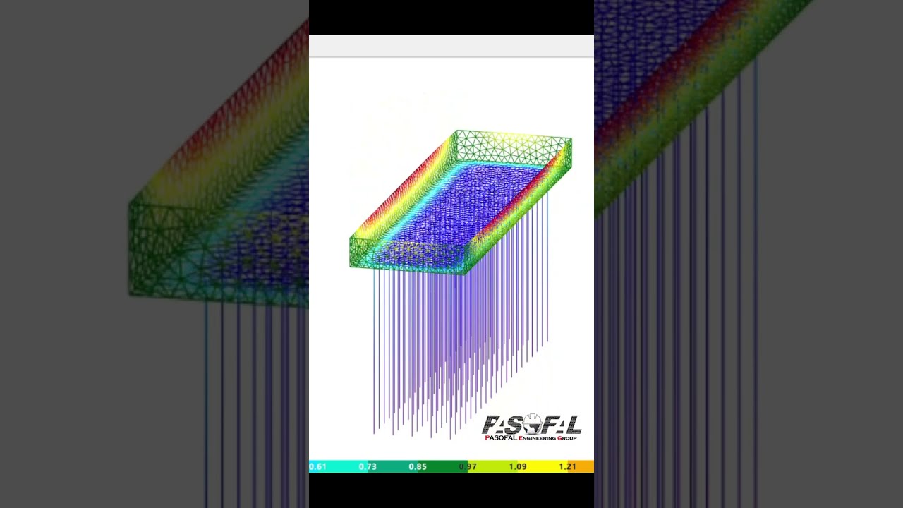 Pile raft foundation design in CYPE 3D #shorts