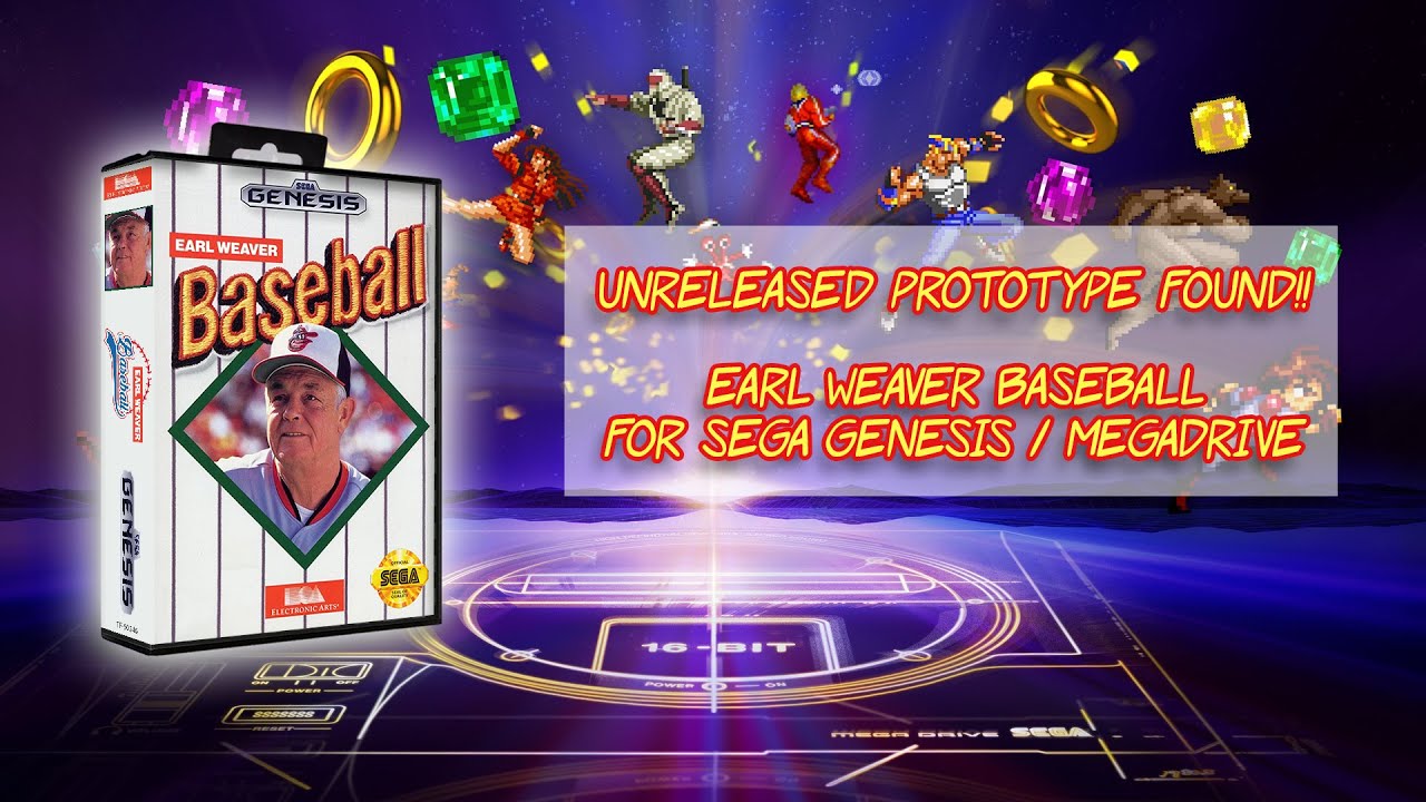 Unreleased SEGA Genesis/Mega Drive Prototype found! Earl Weaver Baseball