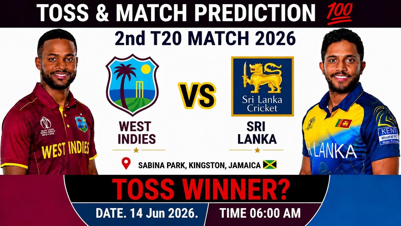 Sri Lanka vs West Indies toss Prediction | today toss prediction | 2nd t20 match 2026