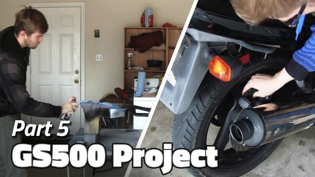 Painting Finished and Rear Brake Work | GS500F Project - Part 5