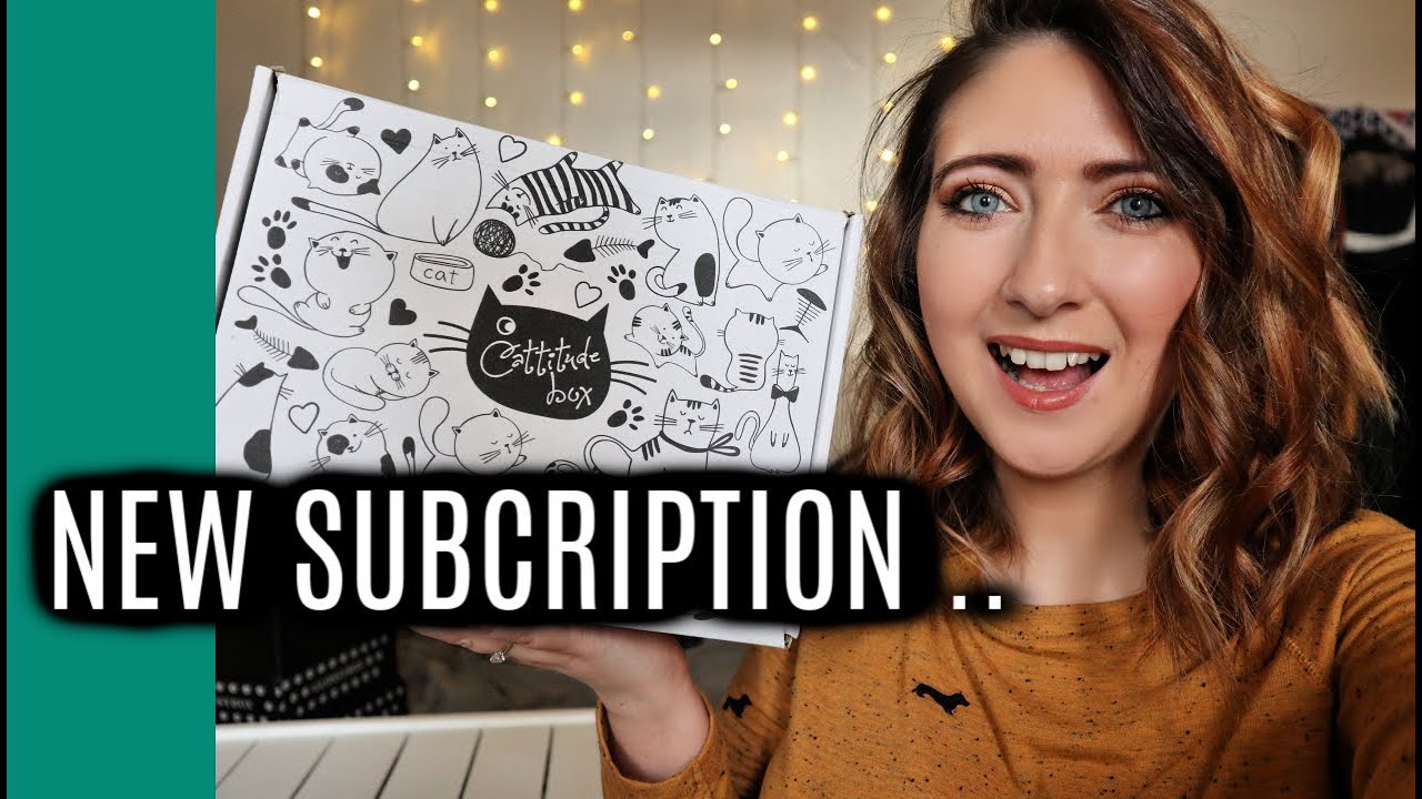 NEW SUBSCRIPTION Cattitude Box - Monthly Cat Subscription Box Unboxing for Cat Ladies
