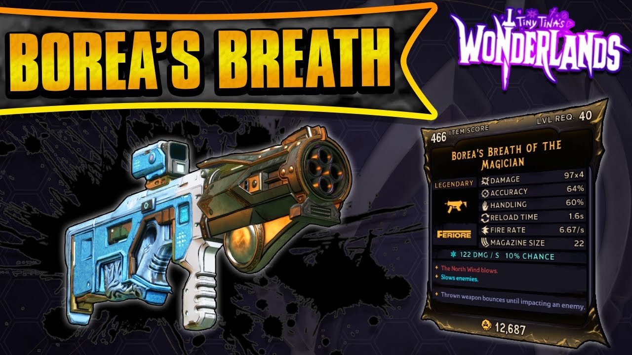 Borea's Breath Legendary Weapon Guide | Throwable Ice Spikes! (Tiny Tina's Wonderlands)
