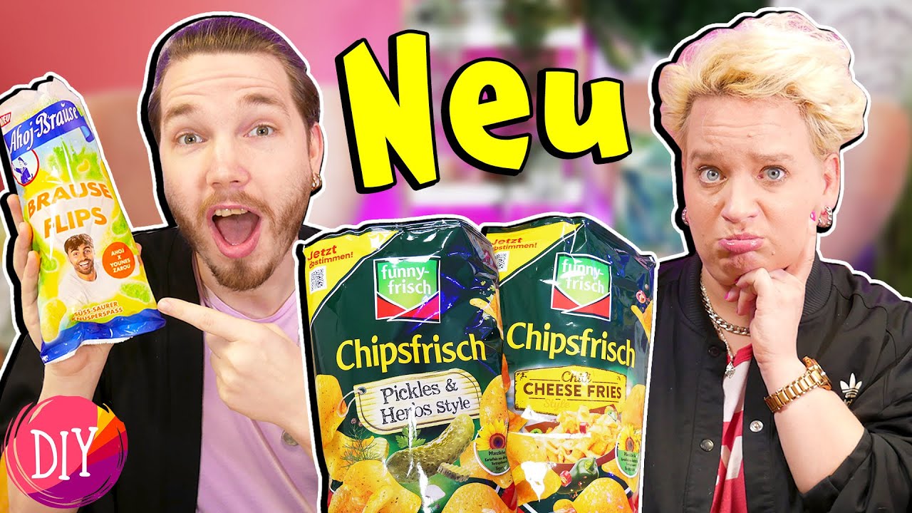 CANDY CHALLENGE mit  EVA & FELIX | KRASSE CHIPS SORTEN & BRAUSE FLIPS