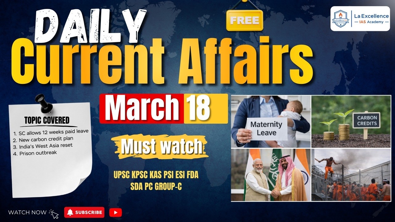 18th March 2026| News Analysis By Deepa | LA EX SPARK ದಿನ ನಿತ್ಯ ಸುದ್ದಿ ವಿಶ್ಲೇಷಣೆ |#dailynews