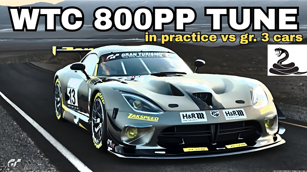 GT7|SRT Dodge Viper GT3-R '15|WTC 800PP TUNE|V1.66