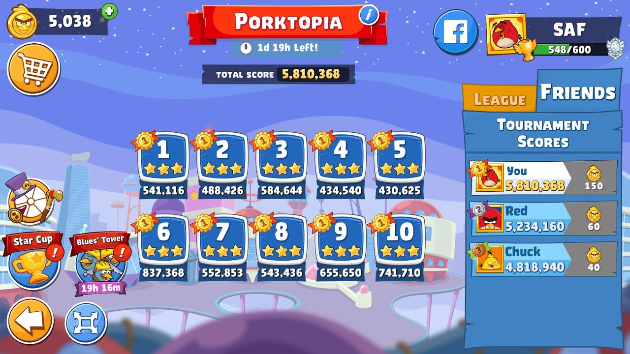 Angry Birds Friends. Porktopia (10.06.2023). All levels 3 stars. Passage from Sergey Fetisov