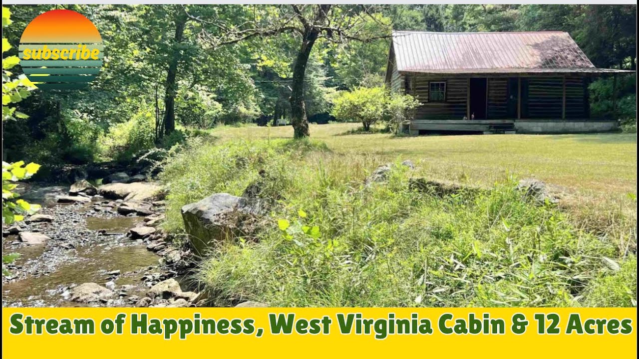 $125k West Virginia Cabin w/Stream of Happiness & 12 Acres