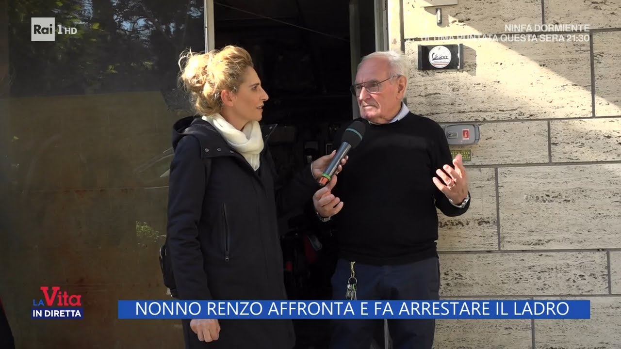 Ancona, anziano affronta ladro e lo fa arrestare - La Vita in Diretta 04/11/2024