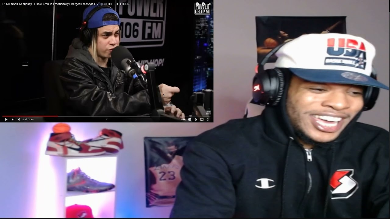 RESPECT THIS MAN!! EZ MIL - POWER 106 FM FREESTYLE! (On The Eight Floor) REACTION!!