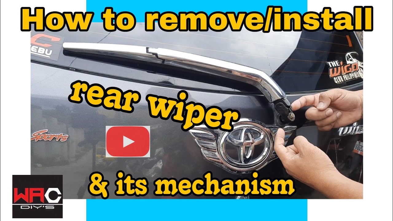 How to remove / install a rear wiper.