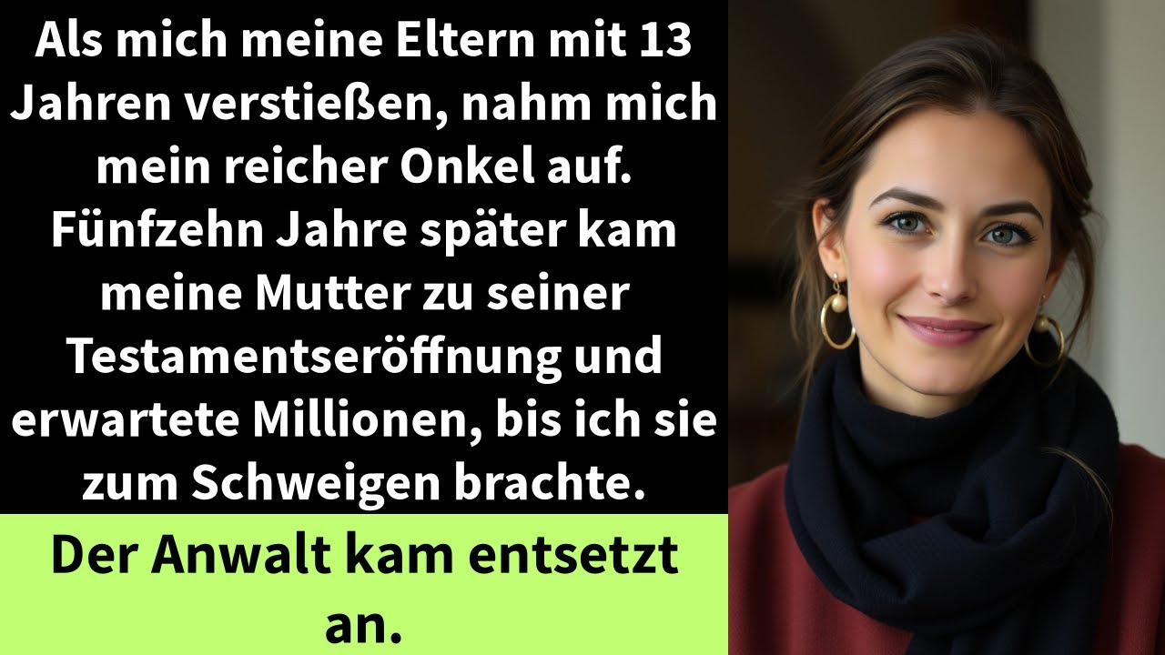 Als mich meine Eltern mit 13 Jahren verstießen, nahm mich mein reicher Onkel auf.