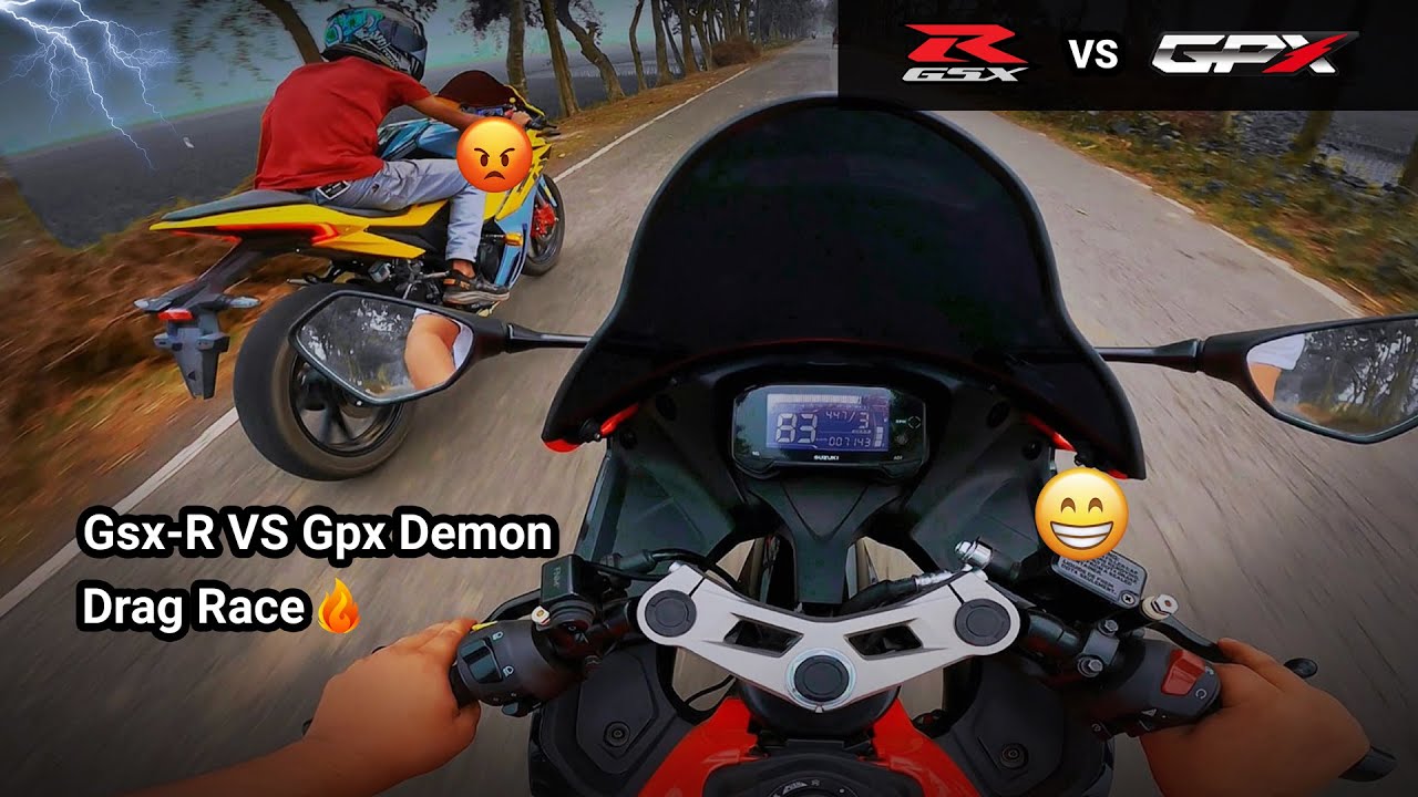 GSX-R VS GPX Demon Drag Race 2023🔥। Bd Biker Swapan |#bikelover #dragrace #gsxr