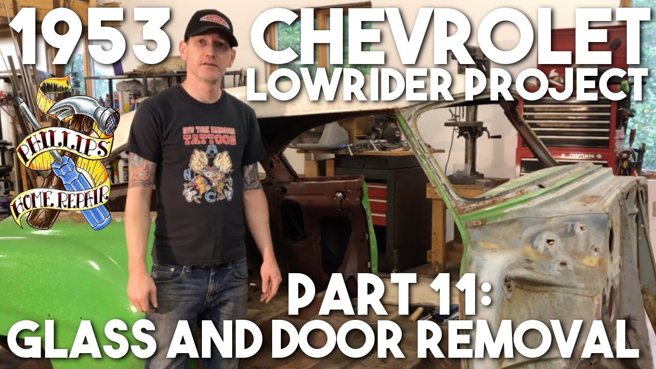 1953 Chevy 210 Hardtop Lowrider Project Part 11 - Glass and Door Removal
