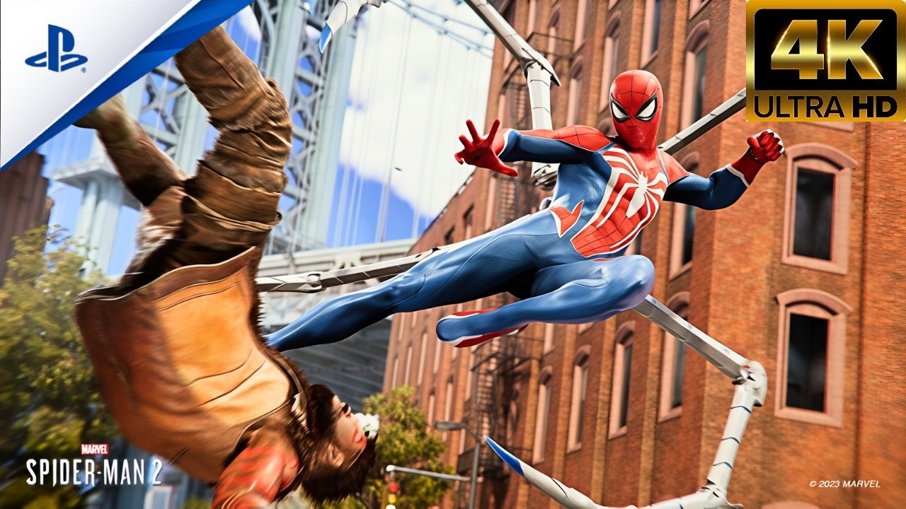 Spider-Man 2 Gameplay on PS Plus 🔥 Next-Gen PS5 4K 60FPS