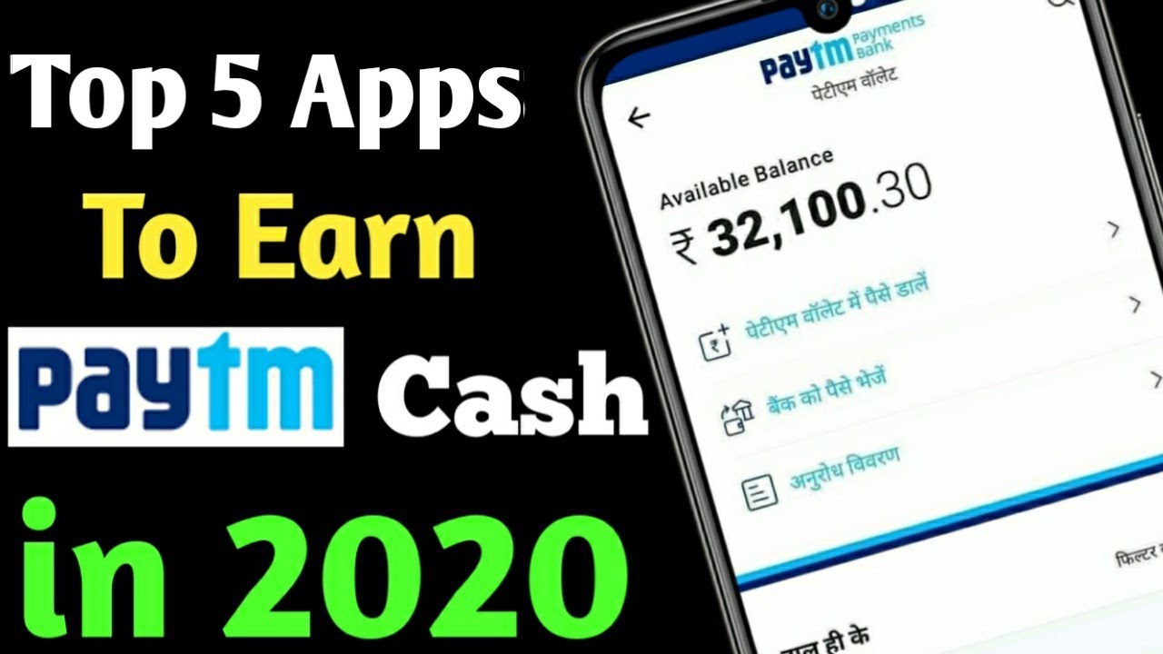 Top 5 Paytm Cash Earning Apps in 2020 | Best 5 Earning apps for android | Earn Money Online in 2020
