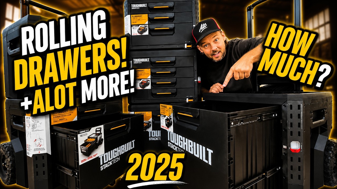 ROLLING DRAWERS! Toughbuilts new Stacktech range 2025