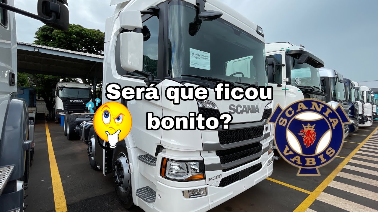 Scania P360 bitruck Euro 6 na cor Branca, ficou legal?
