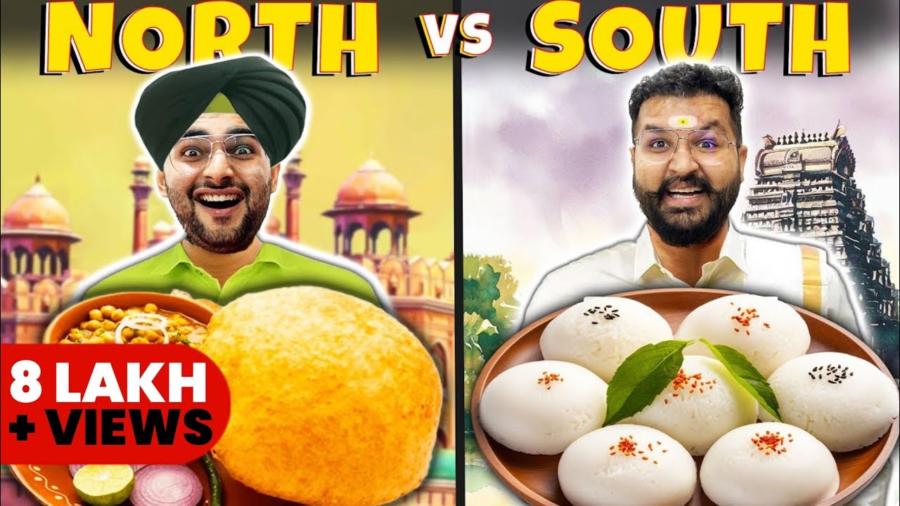 North vs South Indian Food Challenge 🔥