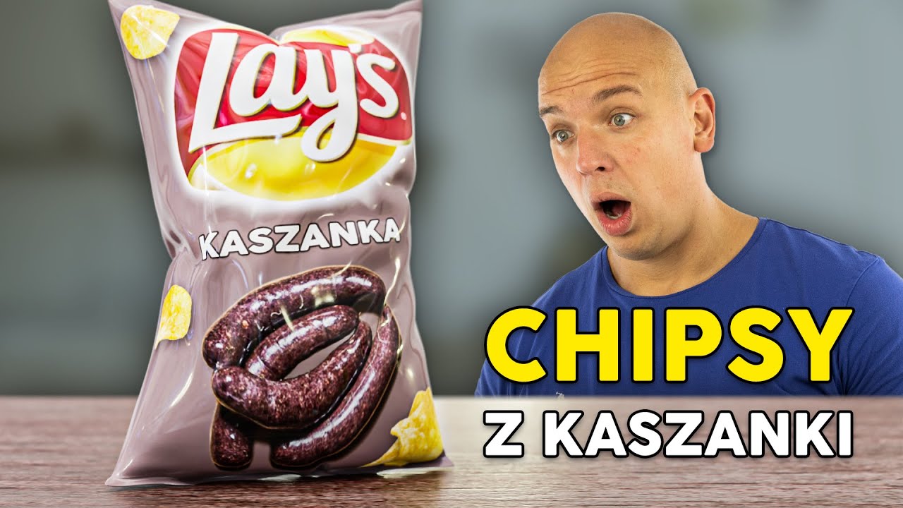 Testujemy CHIPSY o smaku KASZANKI! Tajemnicza paczka ze 100 produktami.