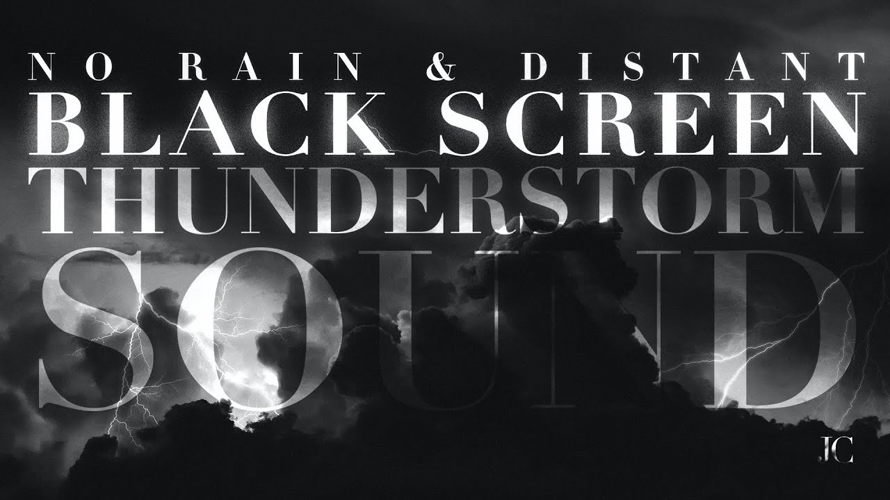 🎧 BLACK SCREEN of NO RAIN Thunderstorm Sound. ASMR 2023 (Re-up)