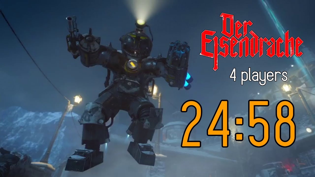 [WR] Der Eisendrache 4 Player Easter Egg Speedrun World Record!!! (24:58)