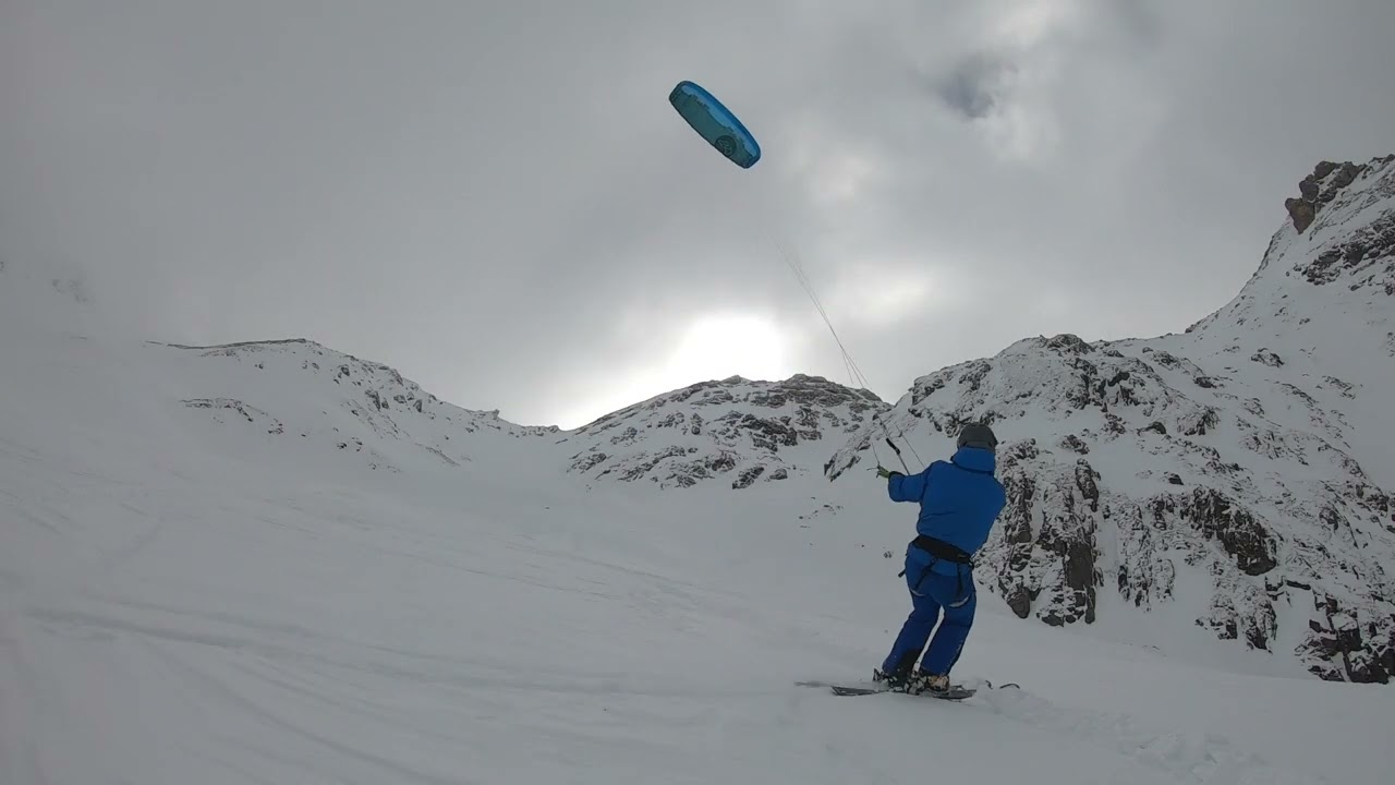 Snowkite en Maurienne