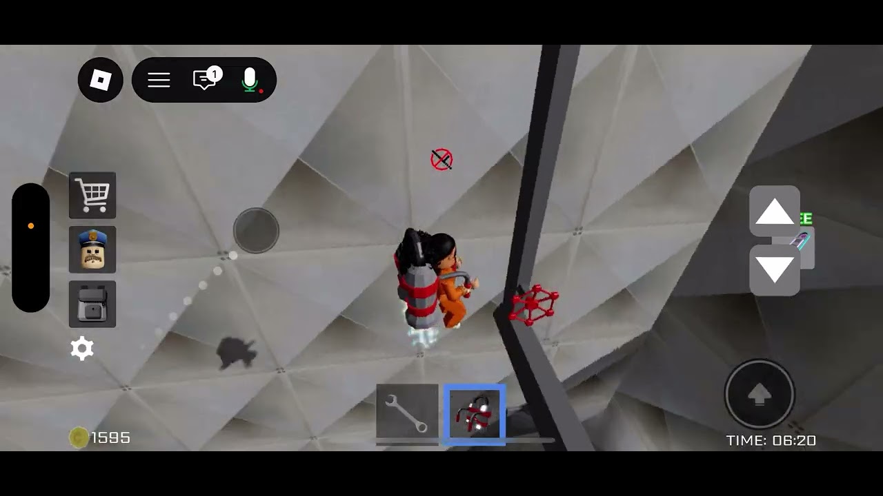 Playing Barry prison￼ obby * first time I use my voice chat!*