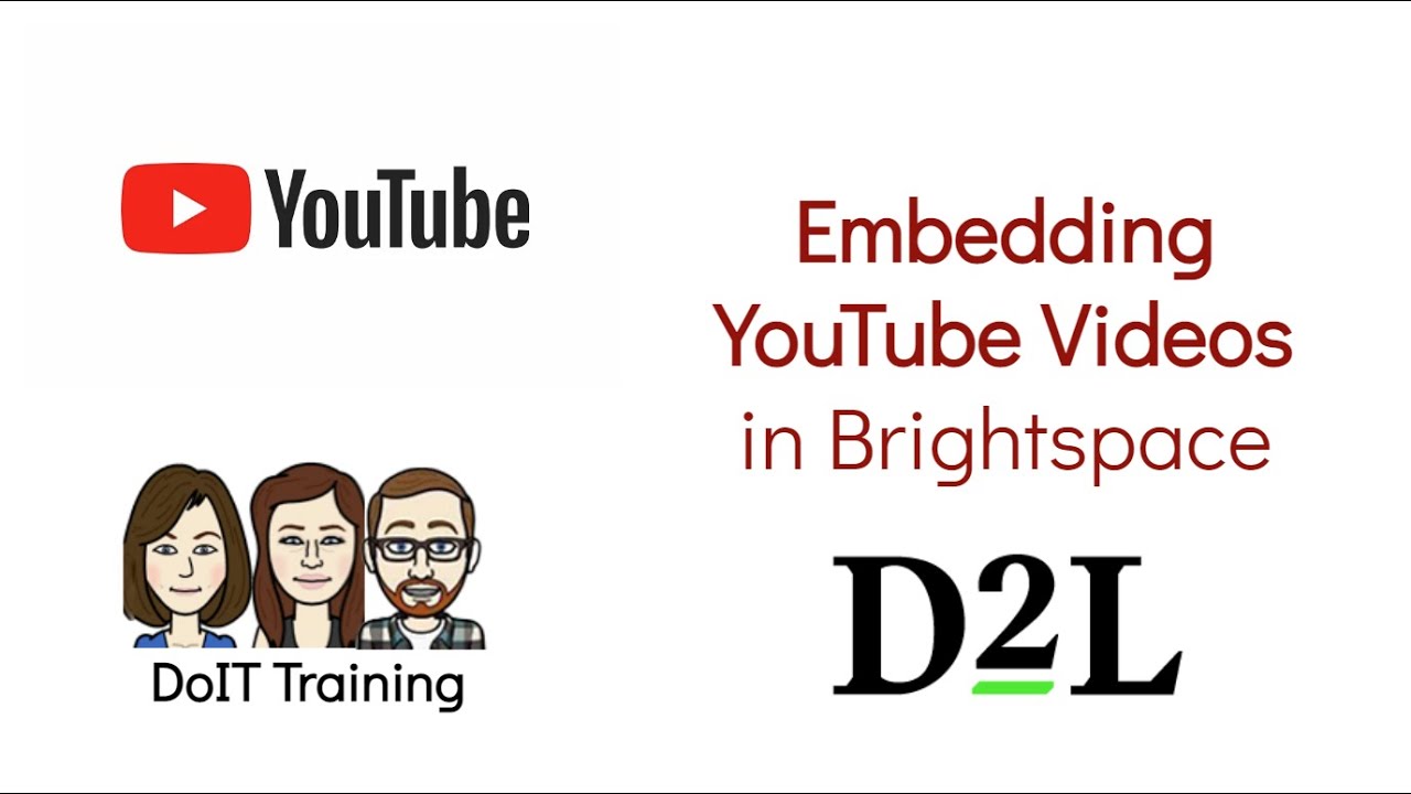 Embedding YouTube Videos to Modules in Brightspace