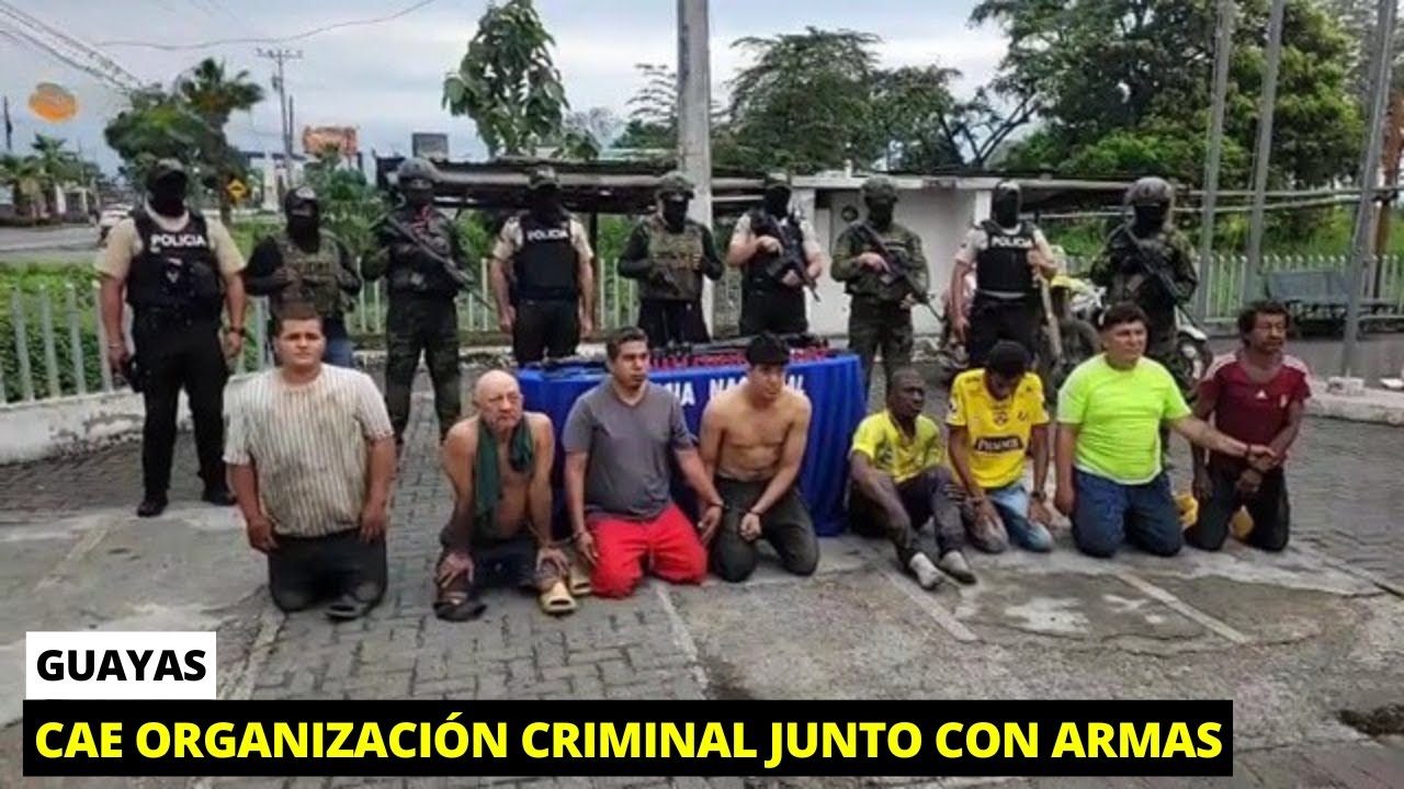 Desarticulan peligrosa organización criminal con gran arsenal en Guayas