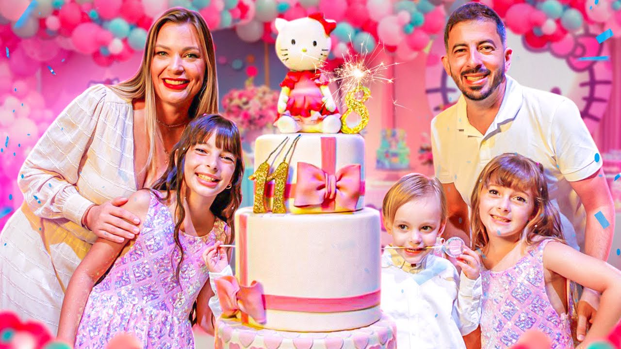 Festa de Aniversário Laurinha e Helena 🥳🎂 11 e 8 anos !