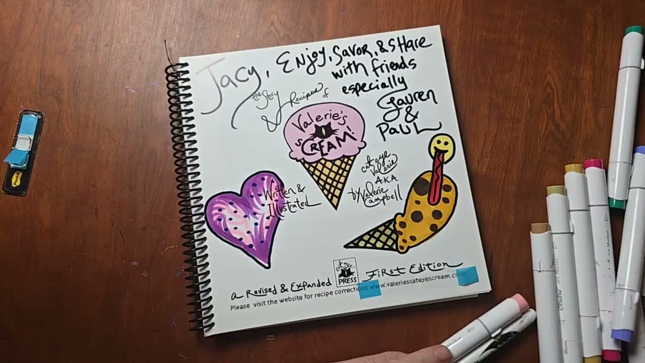 Valeriescateyescream booksigning for Marina, Lauren and Erica