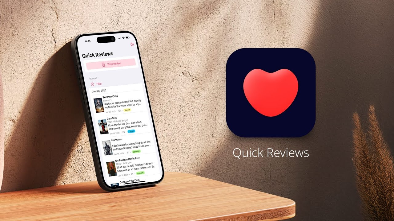 I made an iPhone app! Quick Reviews walk through