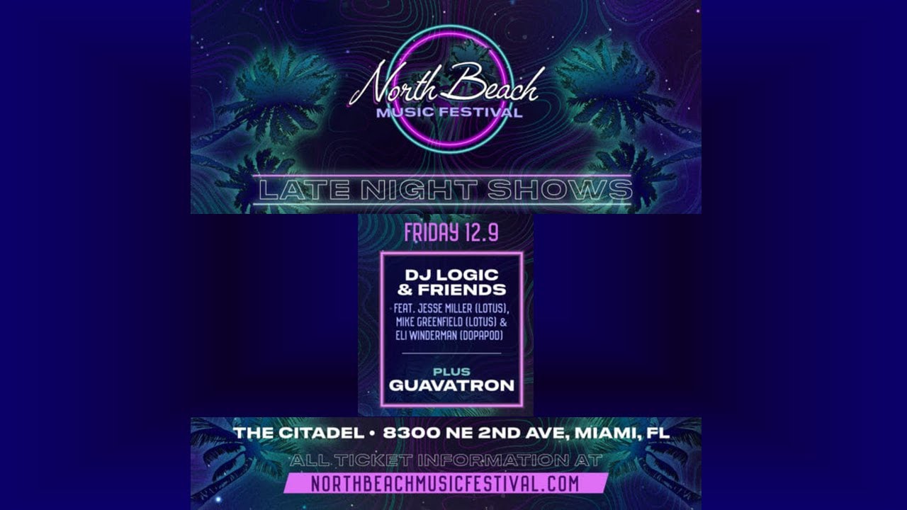 DJ Logic & Friends, North Beach Music Festival Late Night, Miami, FL, 12-9-22