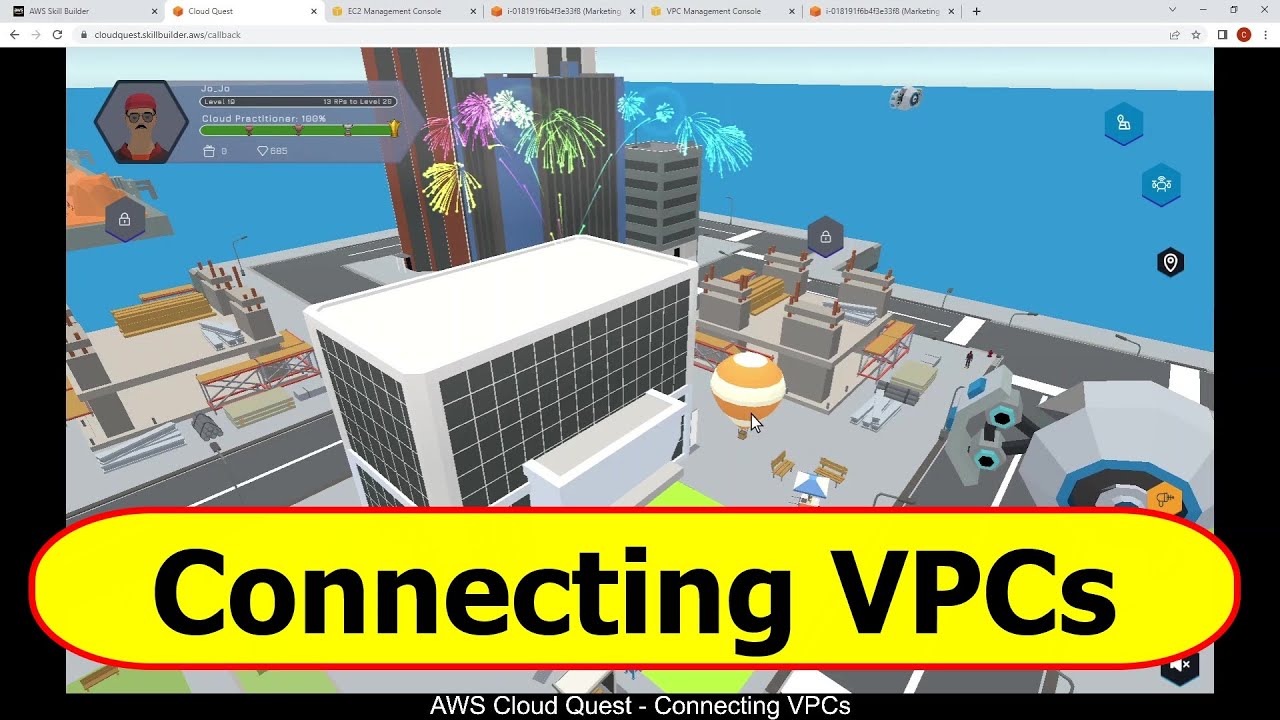 AWS Cloud Quest - Connecting VPCs