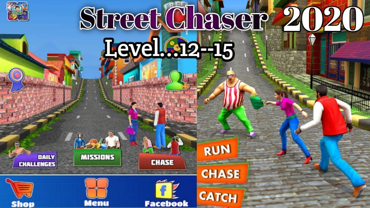 Street Chaser Game Playing Temple Run......Level...12-15.