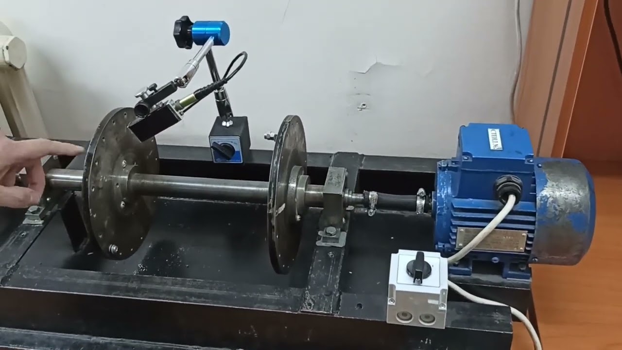 Preparation for balancing with vibration analyzer DC-23