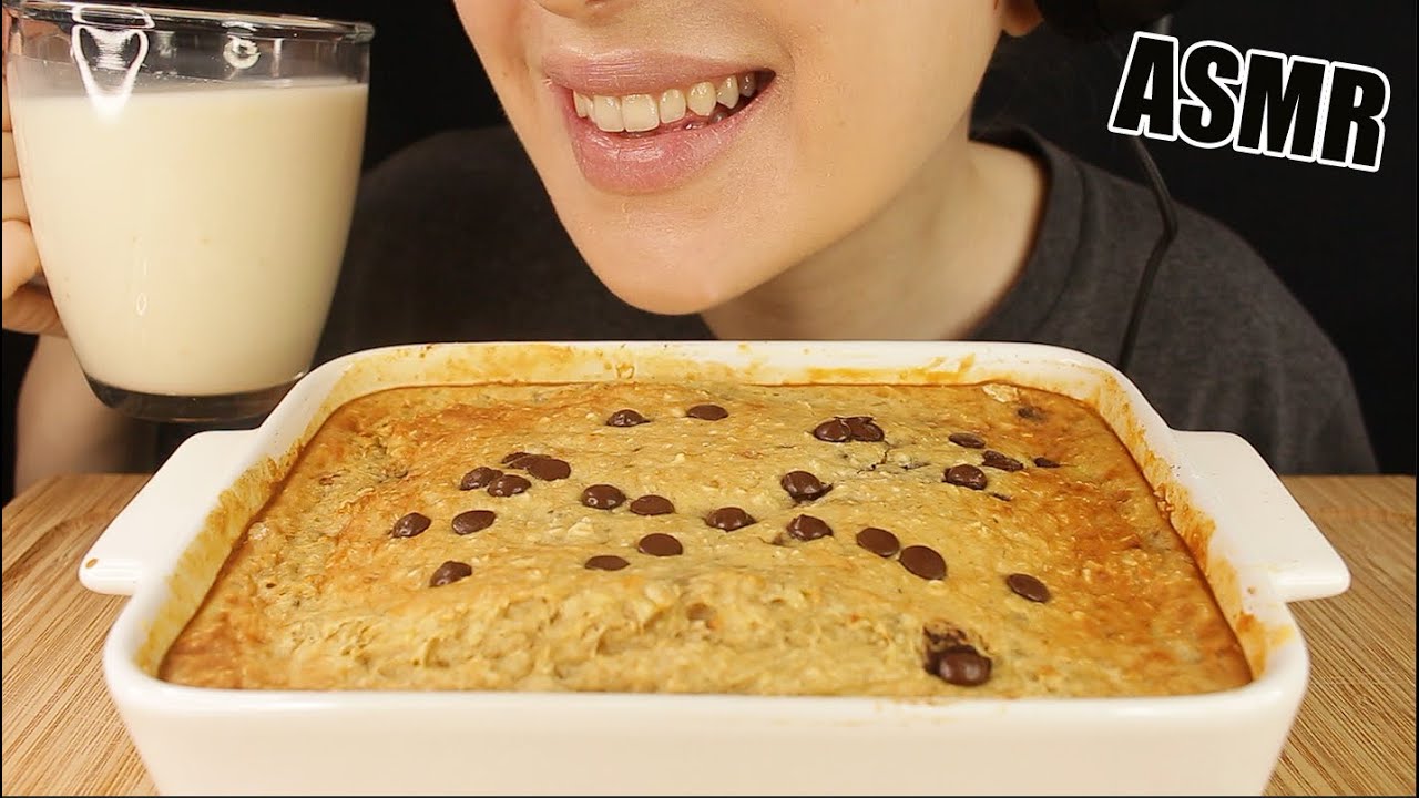 ASMR CHOCOLATE CHIP COOKIE OVEN OATS OATMEAL SWEETS MUKBANG EATING SOUNDS No Talking 먹방 Kasmia ASMR