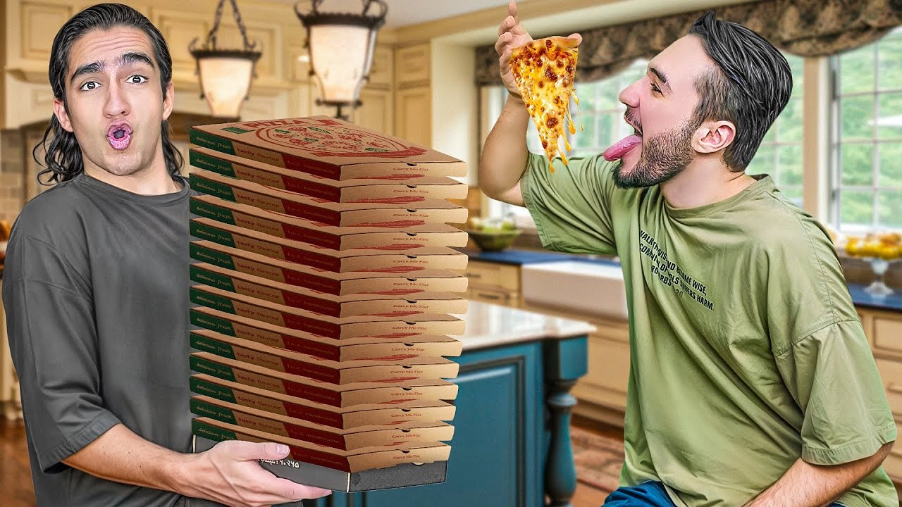 گرون ترین و ارزون ترین پیتزارو خوردیم🍕🤐