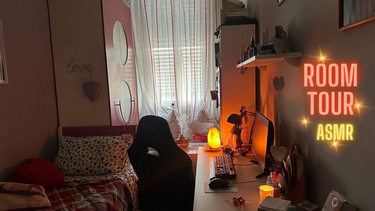 asmr ita • ROOM TOUR di CAMERA MIA 🏠✨ Relaxing Close Whispering