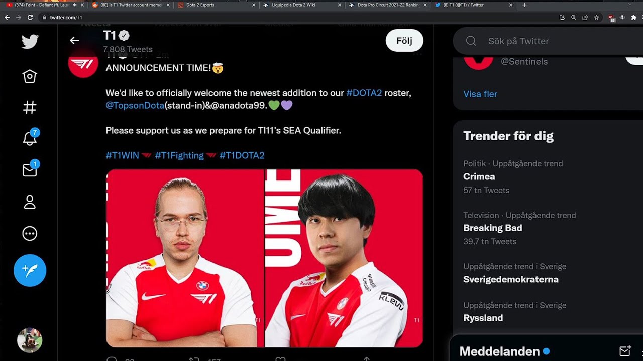 T1 welcome Topson (stand-in) & ana