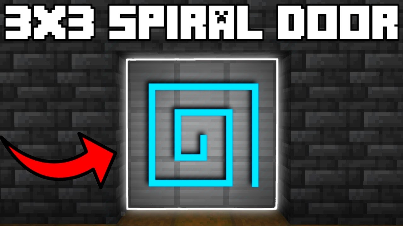 🦅 Minecraft Bedrock 1.21 | Easy Spiral 3x3 Door Tutorial!