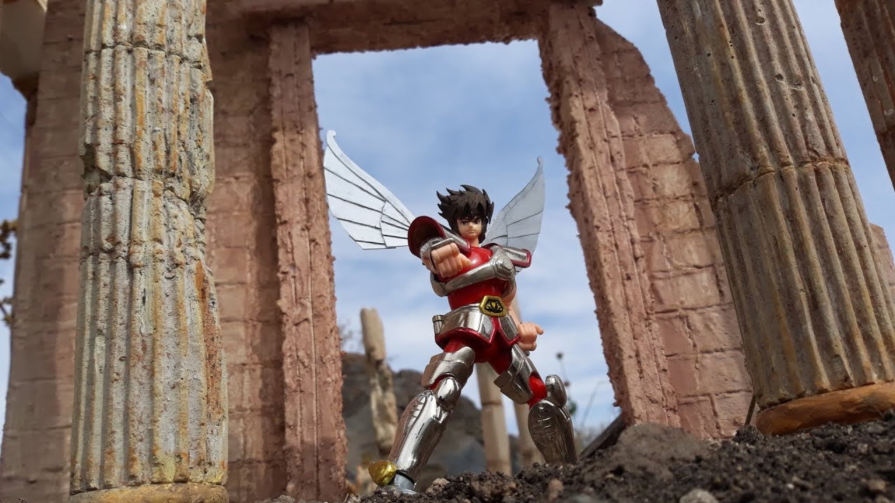 Restauración Pegaso V1 vintage y diorama Templo de Athena